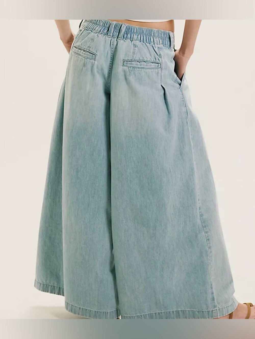 Free People We The Free Scout Wide-Leg Jeans. NWT. California blue - Picture 3 of 7